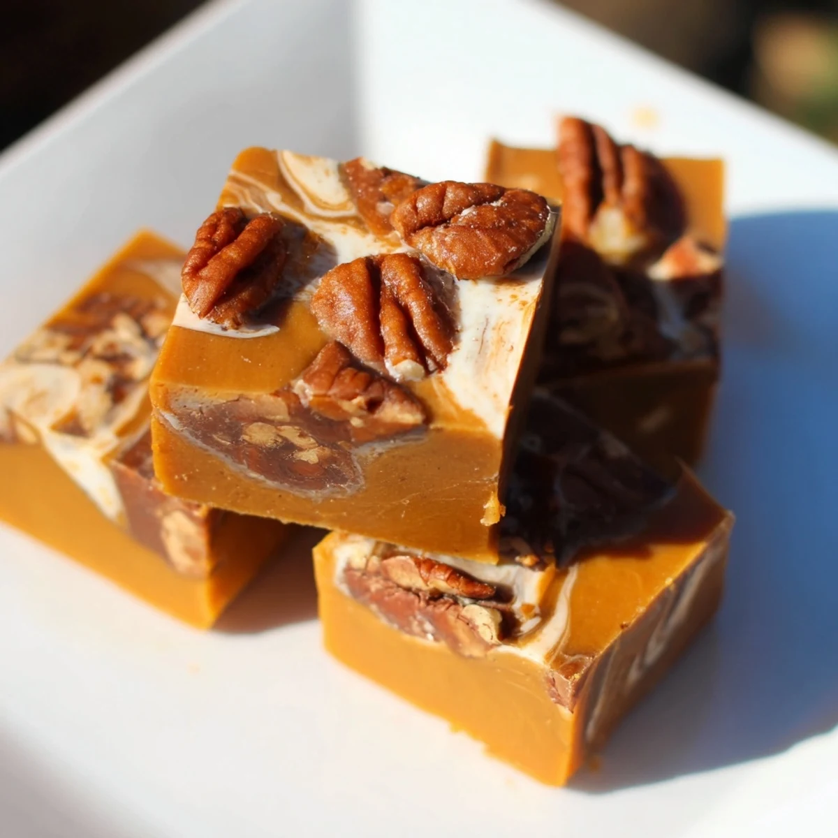 Mocha Pumpkin Praline Fudge
