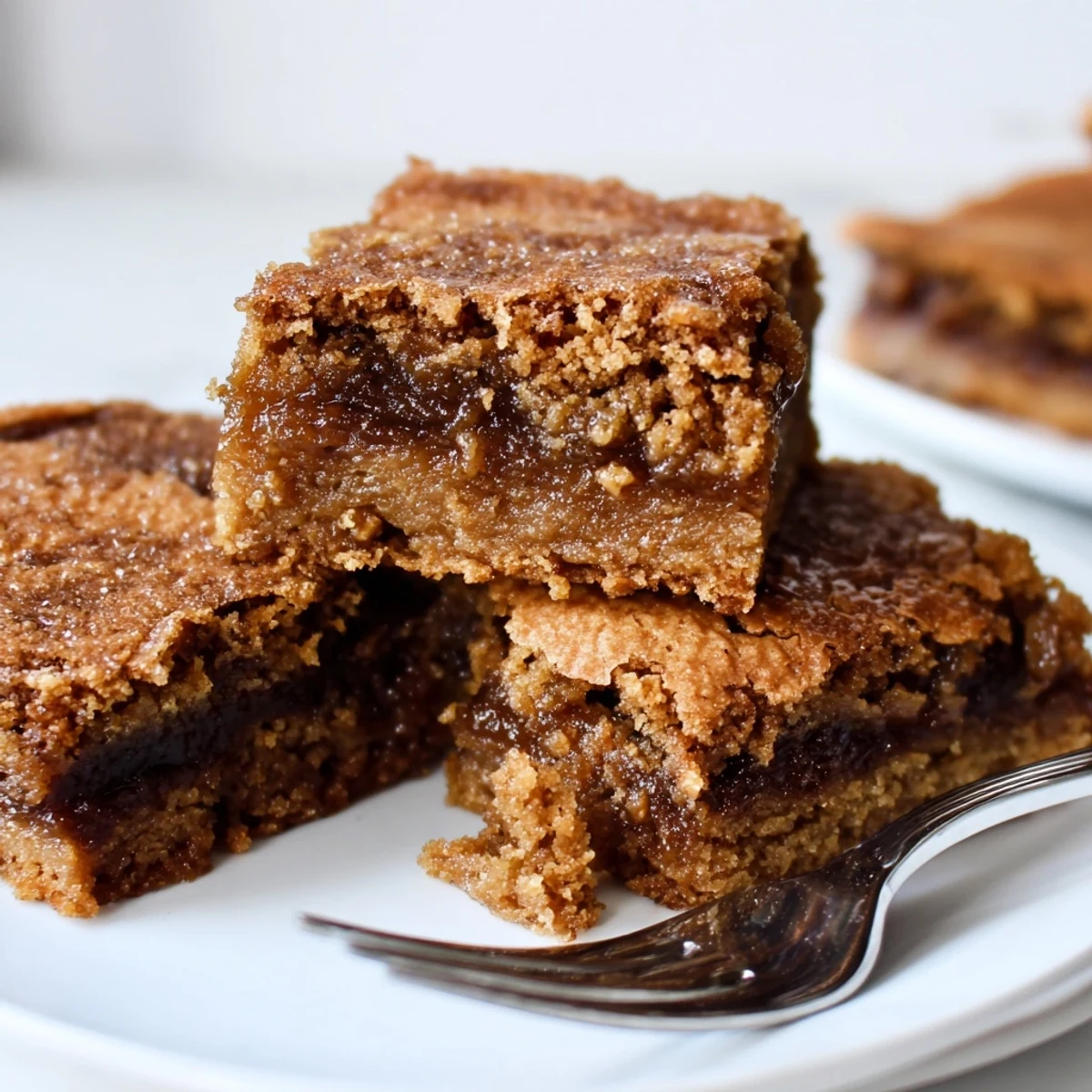 Warm, spiced apple butter blondies ready to delight your taste buds this autumn.  