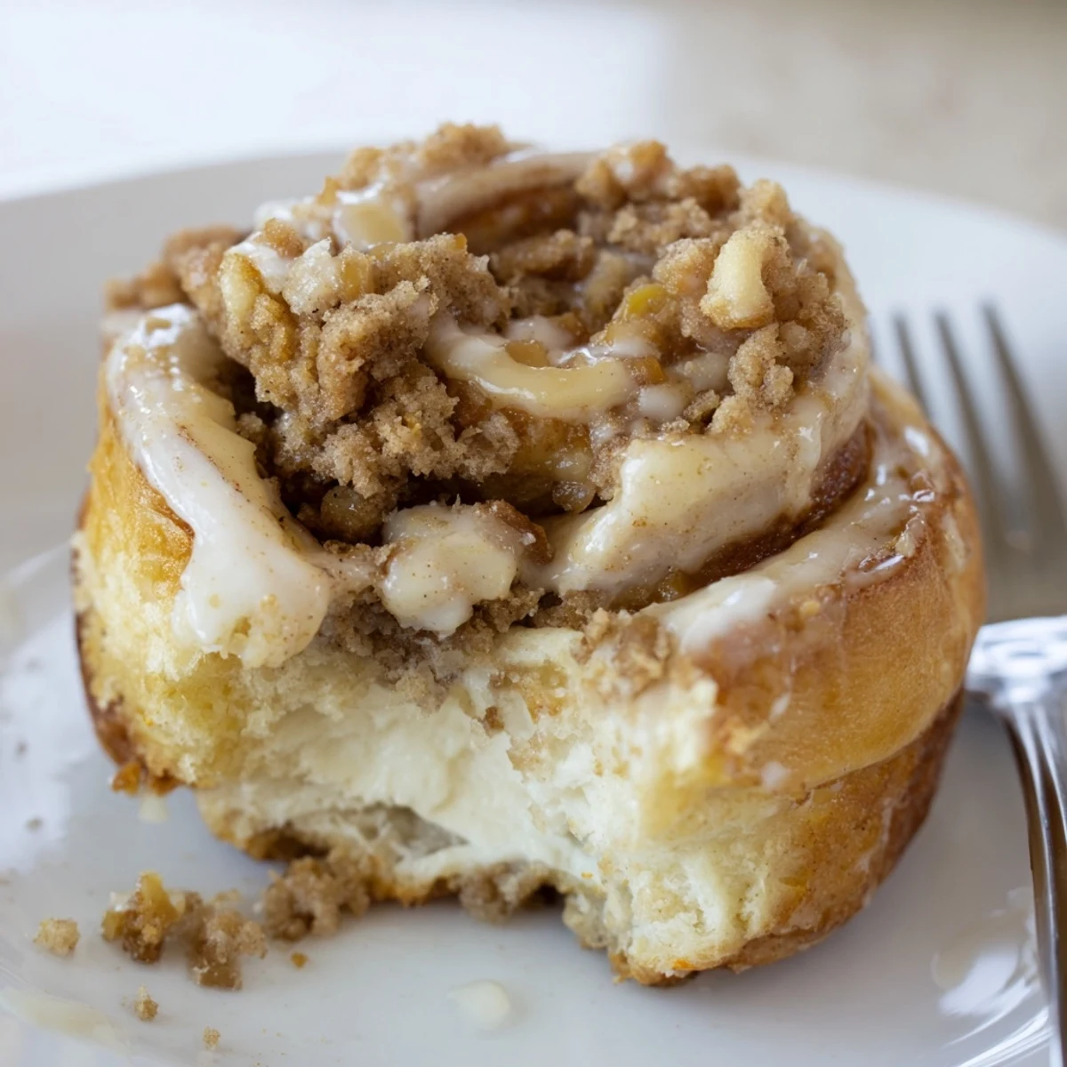 Freshly baked coffee cream cheese crumb Danish, perfect for breakfast or brunch gatherings.  