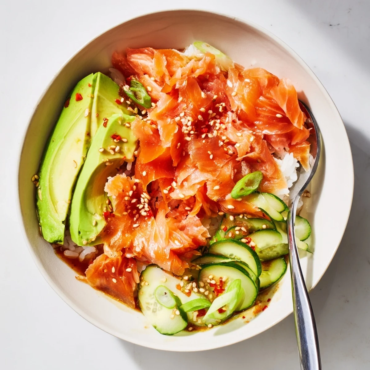 Leftover Salmon Rice Bowl