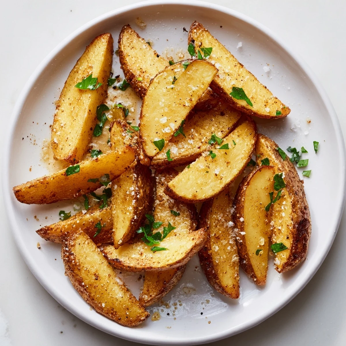 These easy 15-Minute Microwave Crispy Potatoes, coated in spices, look beautifully cooked, ready to eat now.