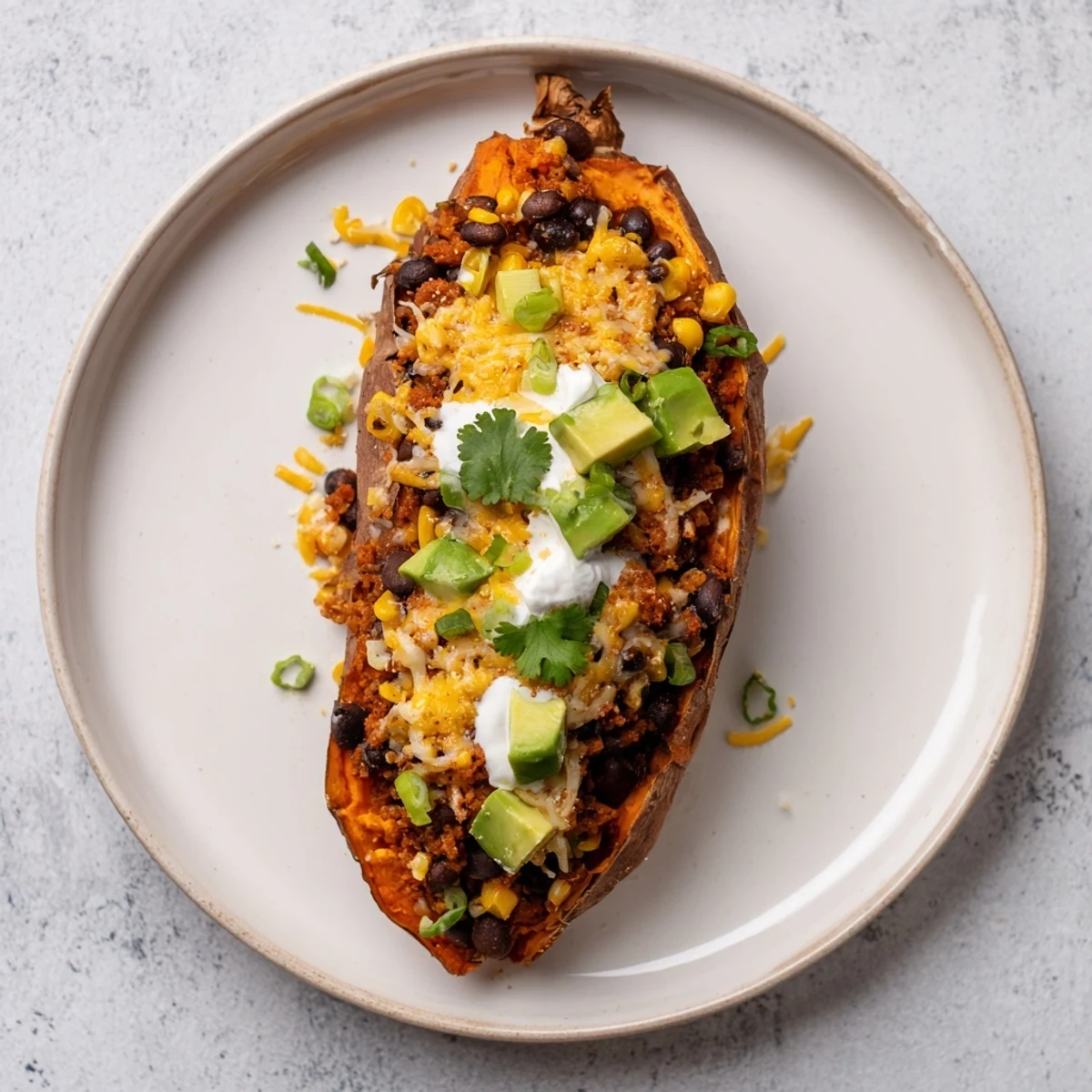 Loaded Baked Sweet Potatoes