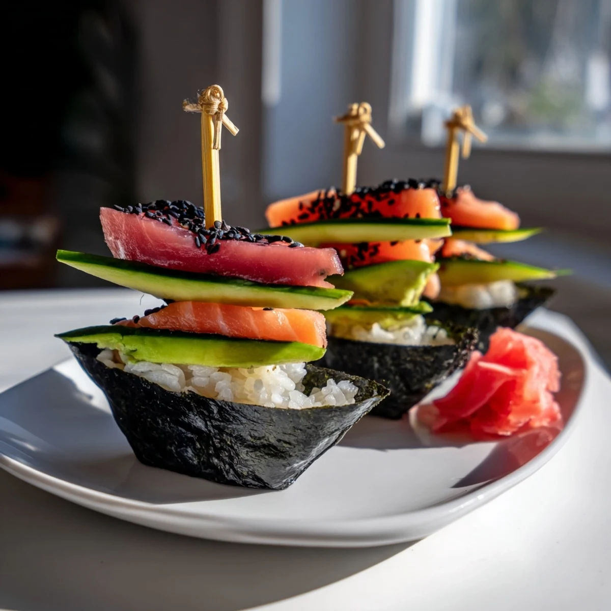 Sushi Sailboats at Sea