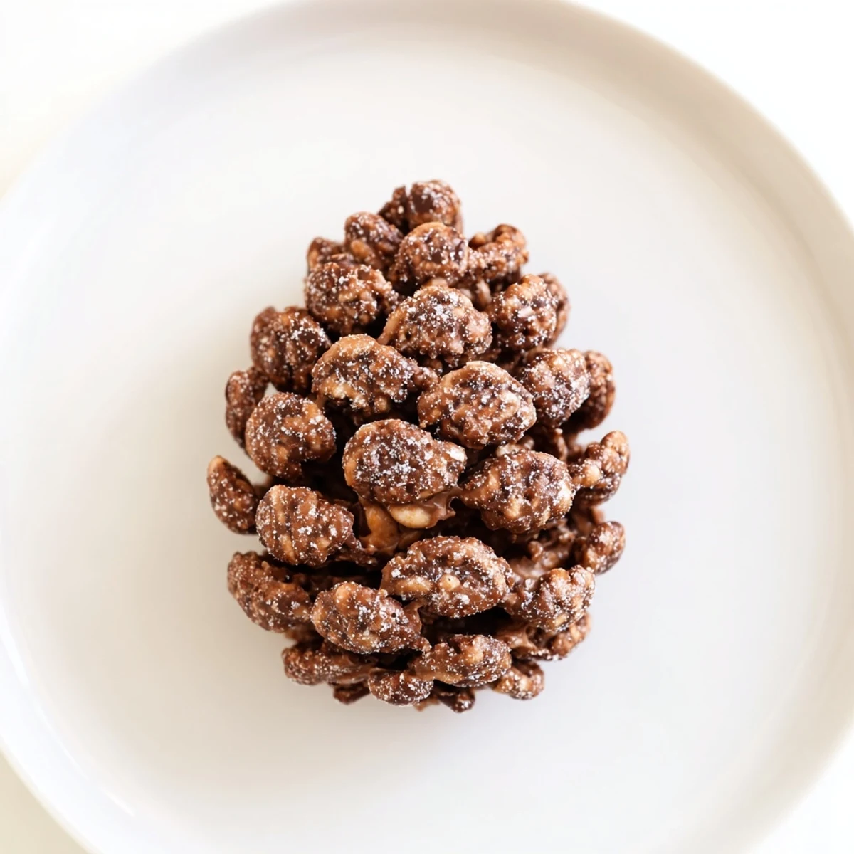 Pinecone nut butter snacks arranged for holiday enjoyment, a delightful treat for everyone.