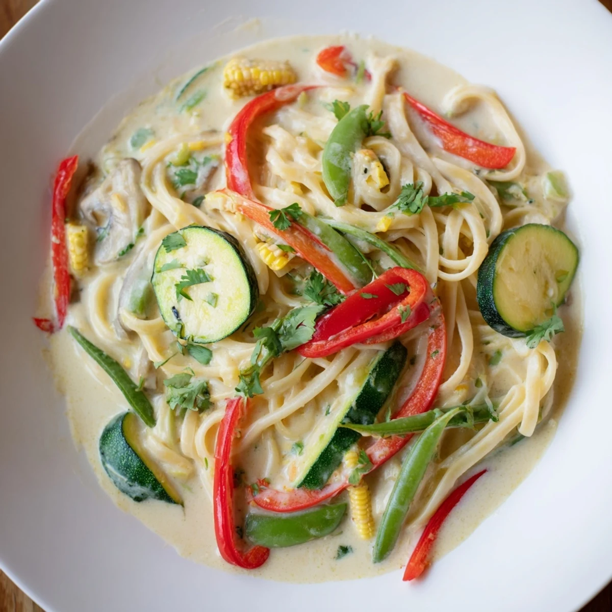 Imagine savory Thai Curry Pasta, a quick and easy main course bursting with exciting, complex flavors.
