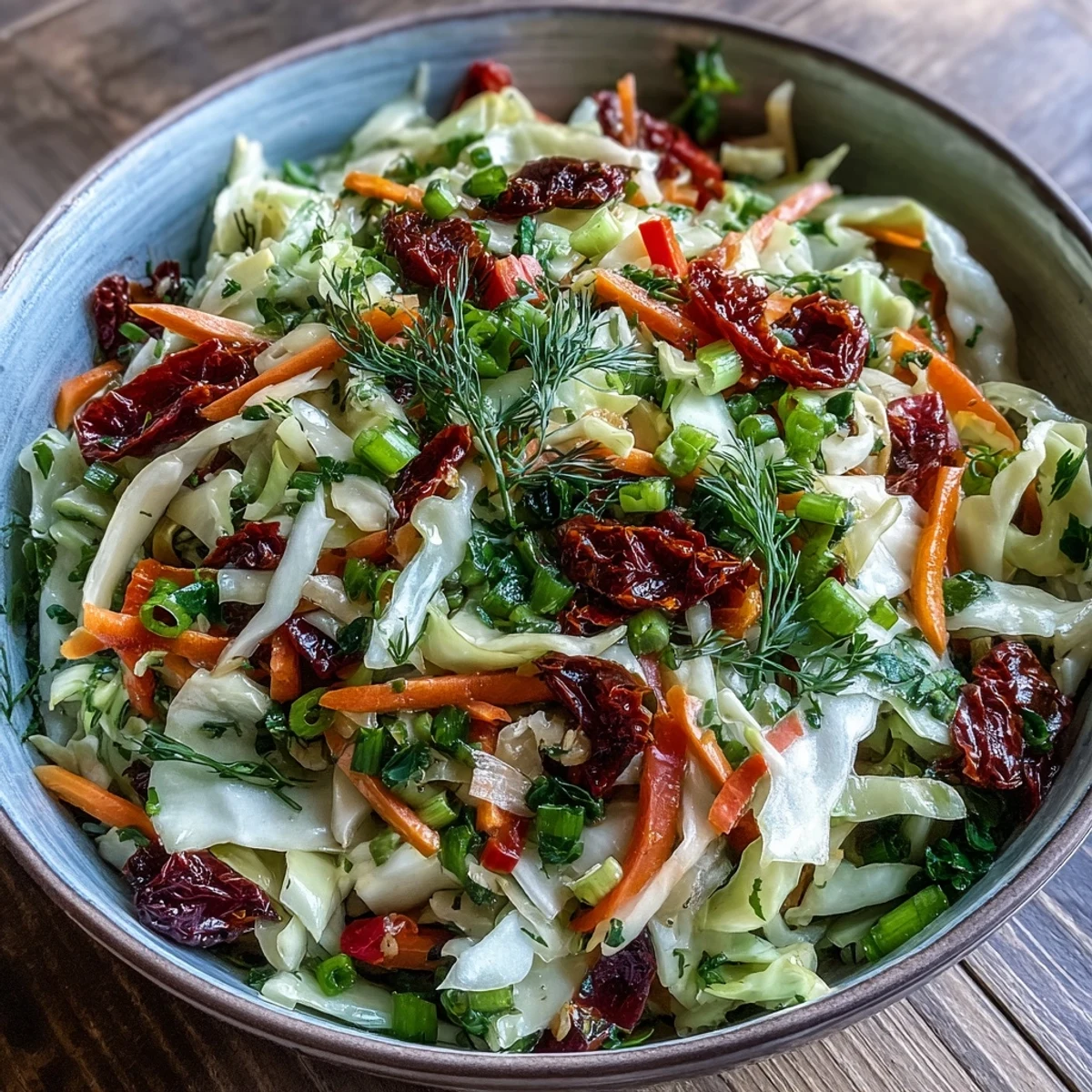 Cabbage Salad With Sundried Tomatoes