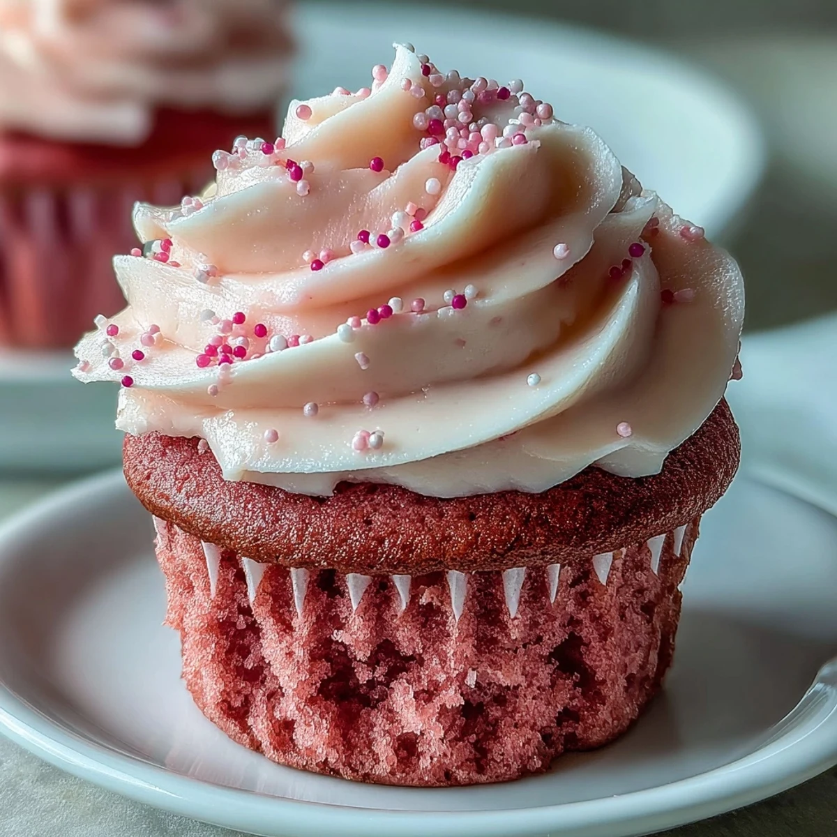 Galentines Pink Velvet Cupcakes