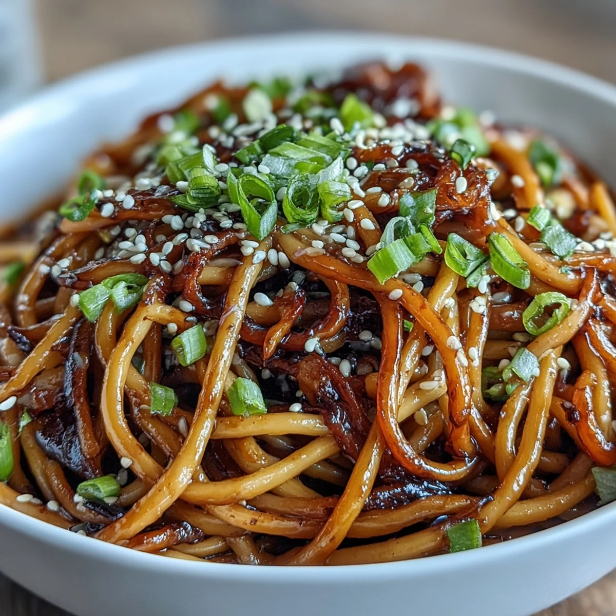 Asian Ginger Scallion Noodles with Soy Glaze - Tender noodles tossed with fragrant ginger, scallions, and a savory-sweet soy glaze for a quick, umami-rich meal.