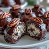 Rich chocolate Kentucky Derby bourbon balls with crunchy pecans and smooth bourbon, perfect for festive Southern gatherings.