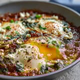 Spinach and Feta Shakshuka