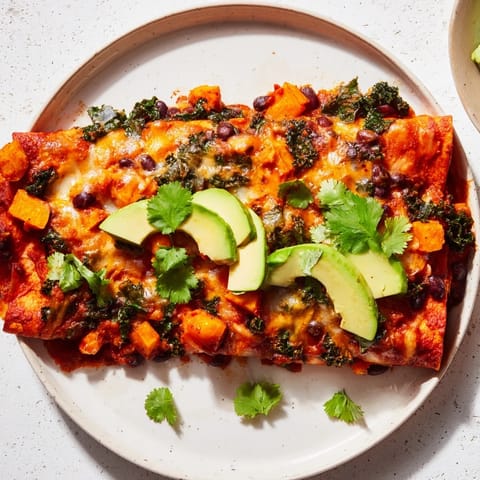Sweet Potato Black Bean Enchiladas