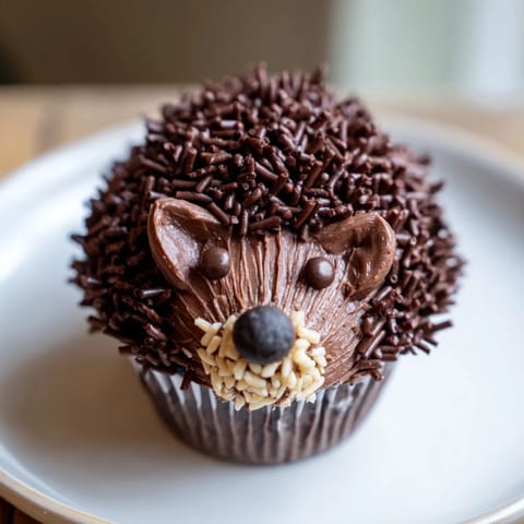 Hedgehog Chocolate Cupcakes