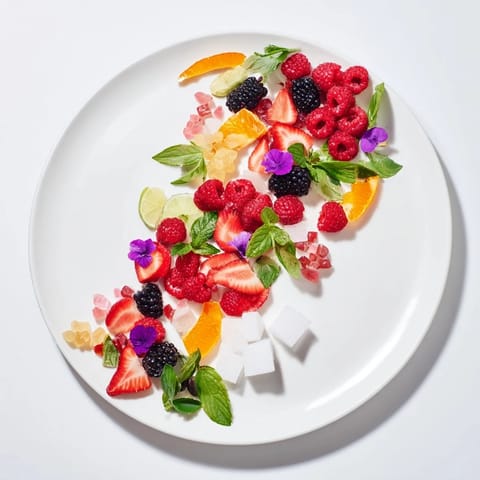 A glamorous view of colorful Champagne bar garnishes, ready to elevate any cocktail party.