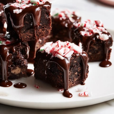 Peppermint Mocha Brownie Bites