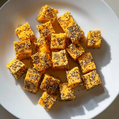 Salty Bites: Bagel Cheese Cubes