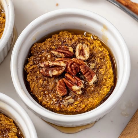 Pumpkin Spice Baked Oats