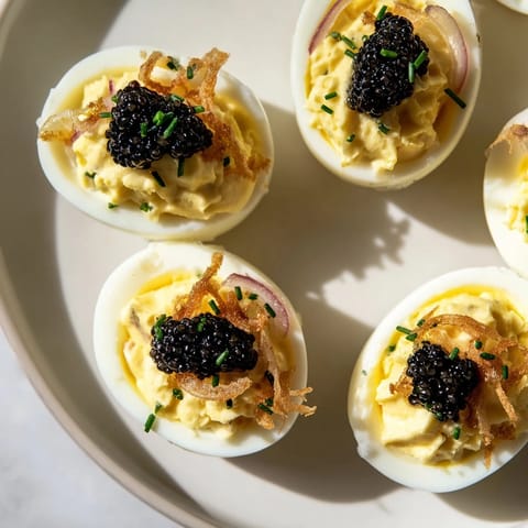Deviled Eggs with Caviar