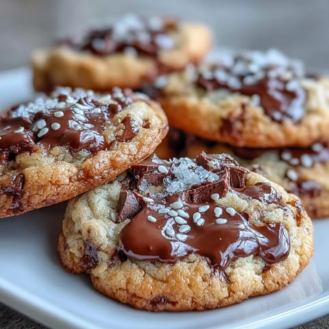 Rich, nutty cookies made with tahini and dark chocolate chips, baked to golden perfection and ready to enjoy.