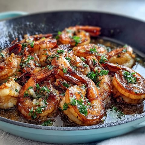One-pan lemon garlic shrimp and asparagus, roasted to perfection with bright citrus and savory garlic notes.