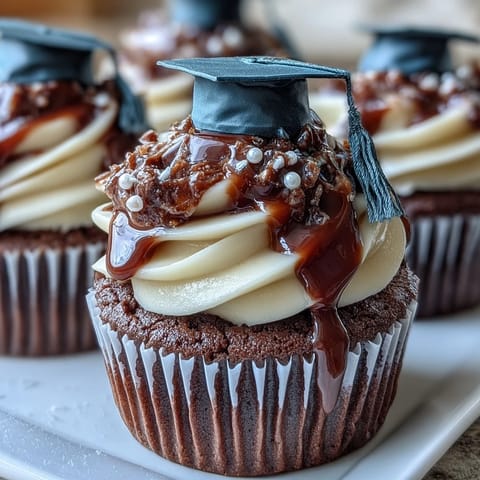 Simple Graduation Cupcakes Cap