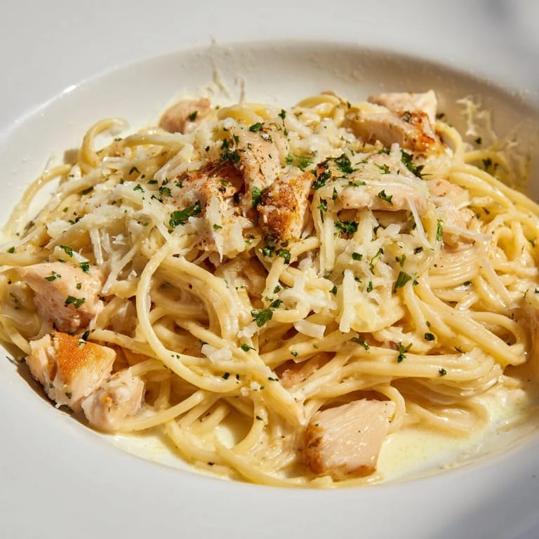 Flavorful Monterey Chicken Spaghetti, a comforting dish for family weeknight dinners.  