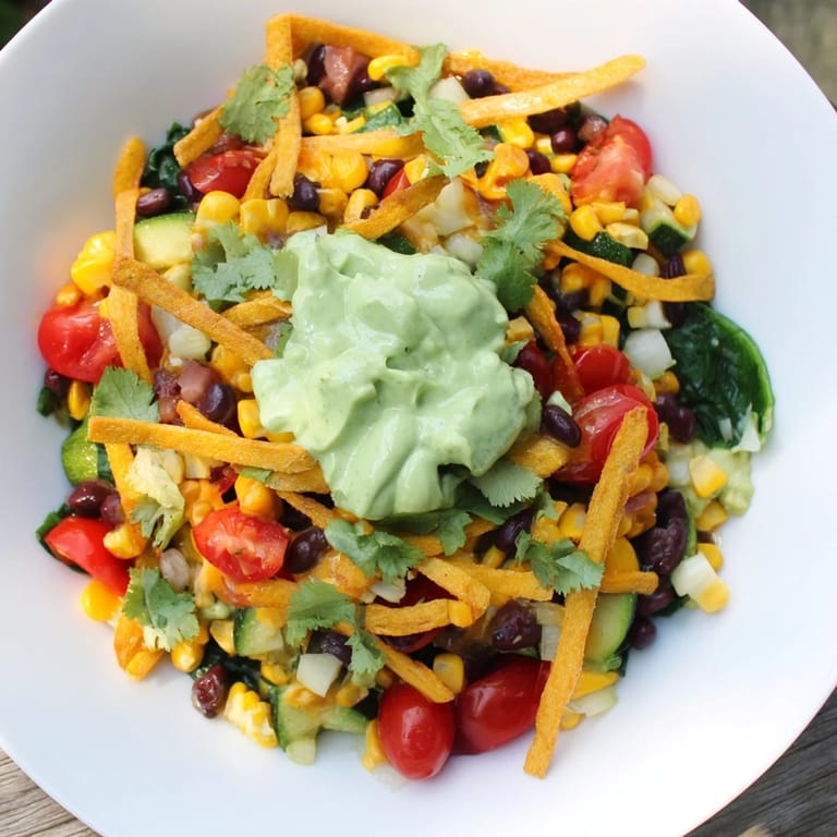 This delicious Veggie-Packed Taco Skillet shows a Tex-Mex feast brimming with black beans and cheese!