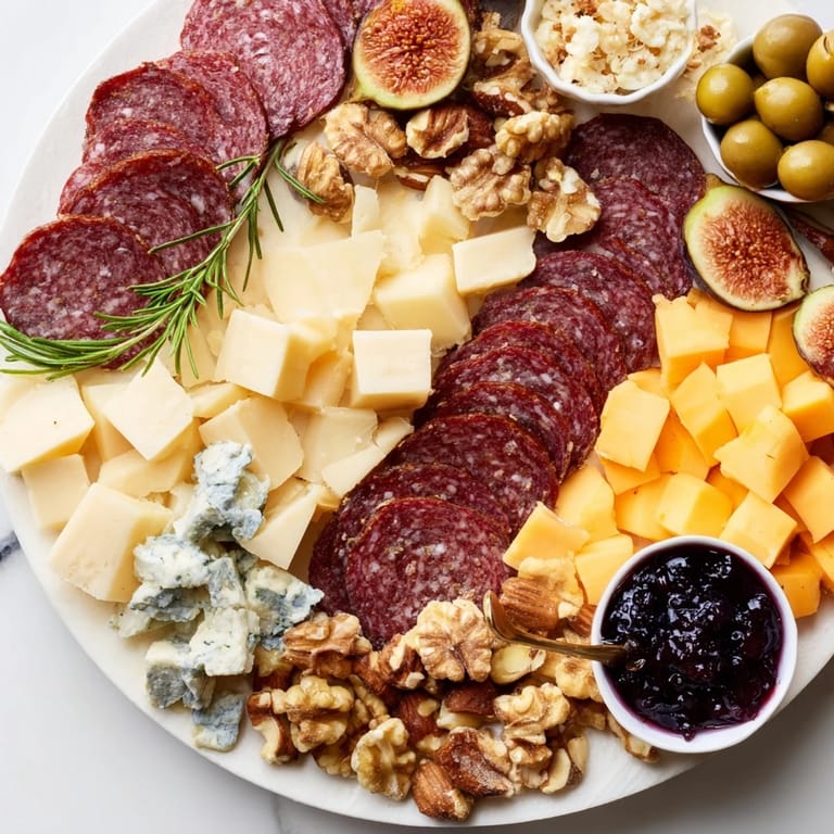 Visualize the Deer Antler Charcuterie, a gorgeous arrangement with grapes and rye crackers.