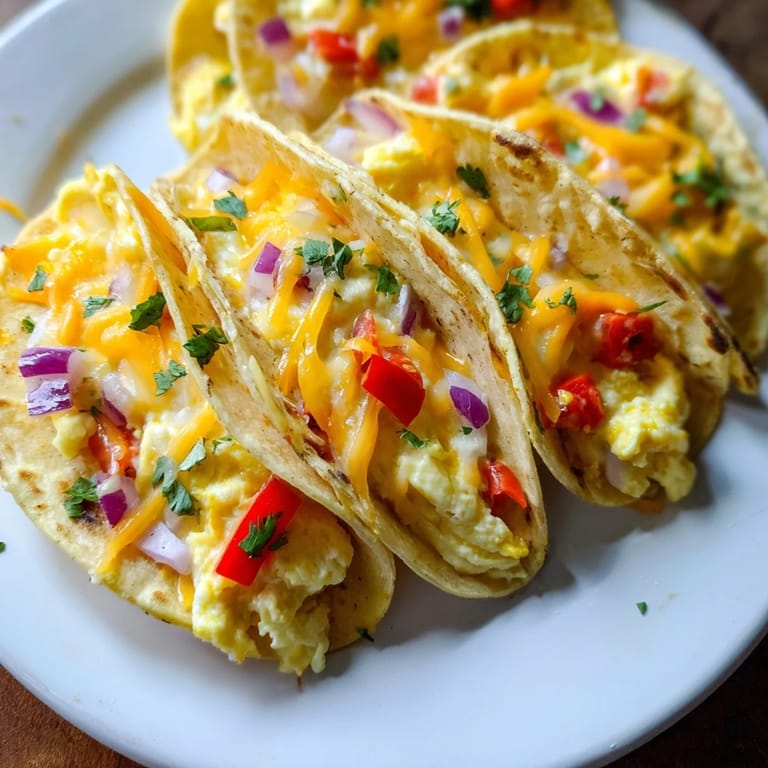 Perfectly baked Sheet Pan Breakfast Tacos, offering a colorful mix of veggies and melted cheese, sizzling hot.