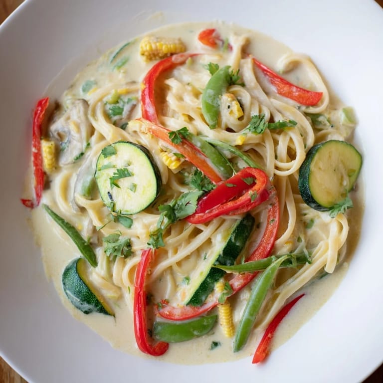 Imagine savory Thai Curry Pasta, a quick and easy main course bursting with exciting, complex flavors.