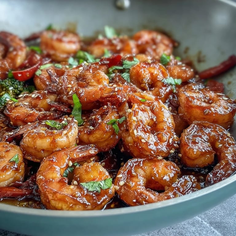 Tender shrimp and fresh vegetables stir-fried to perfection in a glossy, umami-rich sauce, served hot and fragrant.