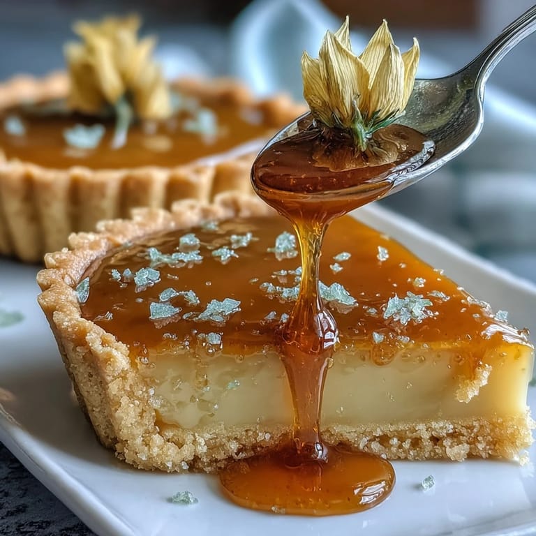 Tangy lemon curd tart with a golden crust, adorned with delicate edible flowers for a stunning spring presentation.