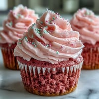 Beautiful pink velvet cupcakes with creamy cream cheese frosting, perfect for Galentine's Day celebrations and sharing with friends.